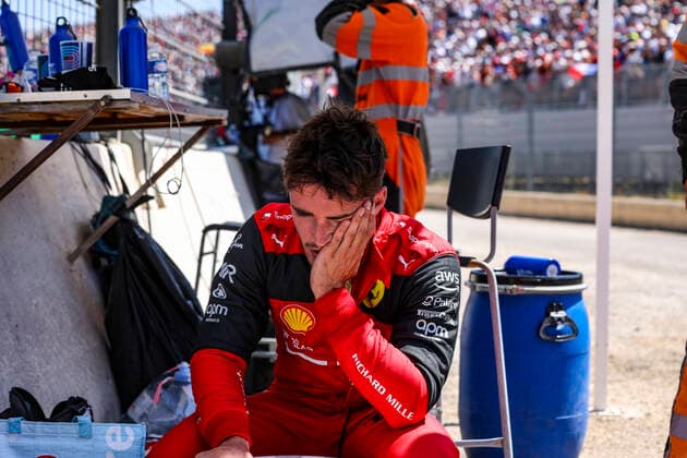 16 Charles Leclerc (MCO, Scuderia Ferrari), F1 Grand Prix of France at Circuit Paul Ricard on July 24, 2022 in Le Castellet, France. (Photo by HOCH ZWEI) Le Castellet France