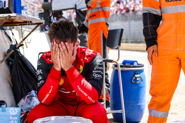 16 Charles Leclerc (MCO, Scuderia Ferrari), F1 Grand Prix of France at Circuit Paul Ricard on July 24, 2022 in Le Castellet, France. (Photo by HOCH ZWEI) Le Castellet France