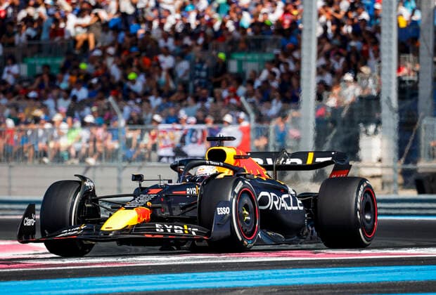 1 Max Verstappen (NLD, Oracle Red Bull Racing), F1 Grand Prix of France at Circuit Paul Ricard on July 24, 2022 in Le Castellet, France. (Photo by HOCH ZWEI) Le Castellet France