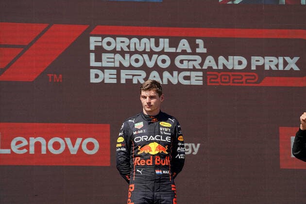 FORMULA 1 LENOVO GRAND PRIX DE FRANCE 2022 24.07.2022, Circuit Paul Ricard, Le Castellet, FORMULA 1 LENOVO GRAND PRIX DE FRANCE 2022 , im Bild Podium Sieger Max Verstappen (NEL), Oracle Red Bull Racing