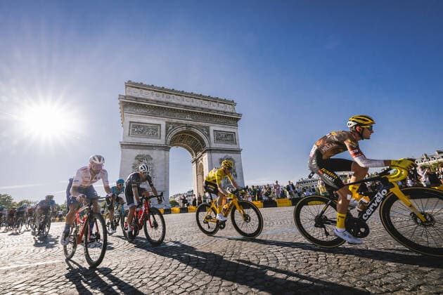July 24, 2022, France: Tour de France stage 21 Paris La Defense Arena to Paris Champs-Elysees (115,6km). VINGEGAARD Jonas (JUMBO - VISMA) France - ZUMAz03_ 20220724_stw_z03_713 Copyright: xA.O.Sx