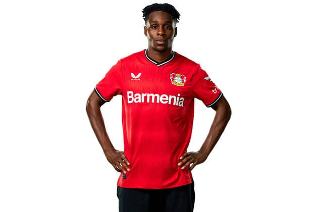 Jeremie Frimpong; Bayer 04 Leverkusen; 1.BL, Porträttermin 2022 2023,