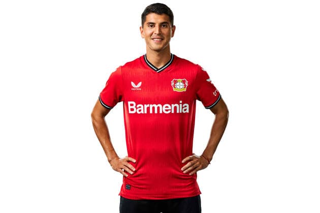 Exequiel Palacios; Bayer 04 Leverkusen; 1.BL, Porträttermin 2022 2023,