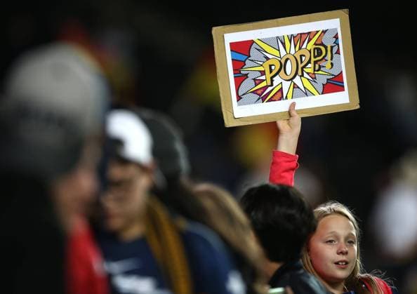 Mandatory Credit: Photo by Michael Zemanek Shutterstock (13049534da) A fan of Alexandra Popp of Germany Germany v France, Womens UEFA European Championship, EM, Europameisterschaft Semi Final, Football, Stadium MK, Milton Keynes, UK - 27 Jul 2022 Germany v France, Womens UEFA European Championship, Semi Final, Football, Stadium MK, Milton Keynes, UK - 27 Jul 2022  Copyright: xMichaelxZemanek Shutterstockx 13049534da