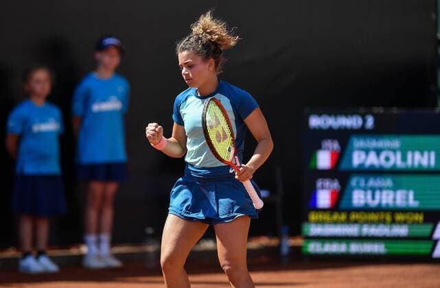 2022.07.28 Warszawa Tenis Mecz: Jasmine Paolini - Clara Burel WTA250 BNP Paribas Poland Open N z Jasmine Paolini Foto Lukasz Sobala PressFocus 2022.07.28 Warsaw Tennis Match: Jasmine Paolini - Clara Burel Jasmine Paolini Credit: Lukasz Sobala PressFocus NEWSPIX.PL --- Newspix.pl POLAND OUT!  20220728PF_LS490