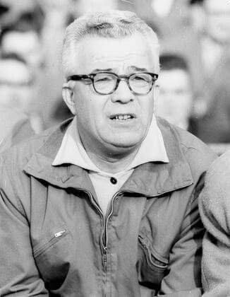 Eintracht Frankfurt - FC Bayern München 0:0 15.03.1959 Trainer Adolf Patek (FC Bayern) *** Eintracht Frankfurt FC Bayern Munich 0 0 15 03 1959 coach Adolf Patek FC Bayern HM