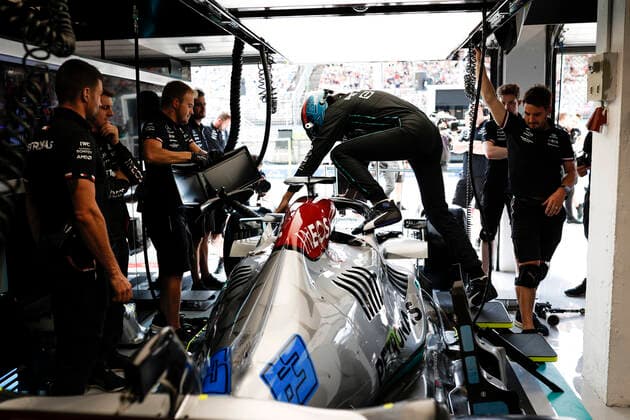 63 George Russell (GBR, Mercedes-AMG Petronas F1 Team), F1 Grand Prix of Hungary at Hungaroring on July 29, 2022 in Budapest, Hungary. (Photo by HOCH ZWEI) Budapest Hungary