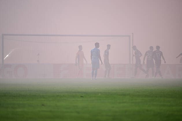 Sport Bilder des Tages Nebel durch Pyrotechnik, 1. FC Kaan-Marienborn vs. 1. FC Nuernberg, DFB-Pokal, Fussball, 1 Runde, 29.07.2022 DFB regulations prohibit any use of photographs as image sequences and or quasi-video