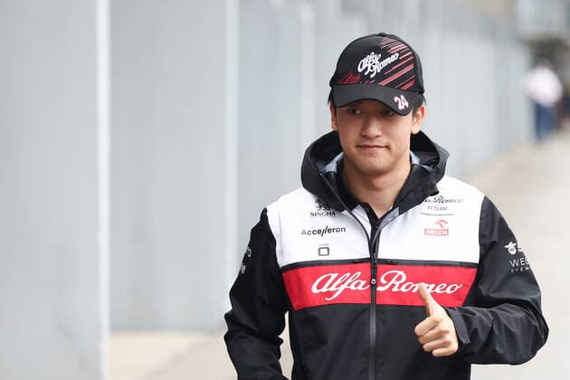 F1 Hungarian Grand Prix Practice 3 Zhou Guanyu of Alfa Romeo arrives the circuit ahead of the third practice before the Formula 1 Hungarian Grand Prix at Hungaroring in Budapest, Hungary on July 30, 2022. Budapest Hungary  Copyright: xJakubxPorzyckix originalFilename:porzycki-f1hungar220730_np7ML.jpg