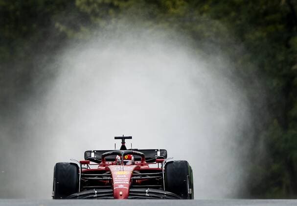 BUDAPEST - Charles Leclerc (Ferrari) in action during the 3rd practice session ahead of the F1 Hungarian Grand Prix at the Hungaroring Circuit on July 30, 2022 in Budapest, Hungary. REMKO DE WAAL Second practice 2022 xVIxANPxSportx xxANPxIVx