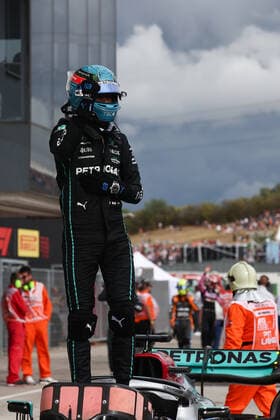 F1 Hungarian Grand Prix Qualifying George Russell of Mercedes after the qualifying for the Formula 1 Hungarian Grand Prix at Hungaroring in Budapest, Hungary on July 30, 2022. Budapest Hungary  Copyright: xJakubxPorzyckix originalFilename:porzycki-f1hungar220730_nprxJ.jpg