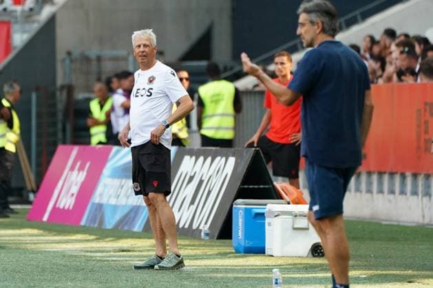 Lucien Favre (entraineur de l OGC Nice) FOOTBALL : OGC Nice vs Torino - Match amical - Nice - 30 07 2022 NorbertScanella Panoramic 