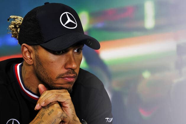 HAMILTON Lewis (gbr), Mercedes AMG F1 Team W13, portrait, post race press conference, PK, Pressekonferenz during the Formula 1 Aramco Magyar Nagydij 2022, Hungarian Grand Prix 2022, 12th round of the 2022 FIA Formula One World Championship, WM, Weltmeisterschaft from July 28 to 31, 2022 on the Hungaroring, in Mogyorod, Hungary - F1 - HUNGARIAN GRAND PRIX 2022 - RACE DPPI Panoramic  PressCon_2ED_JB_013