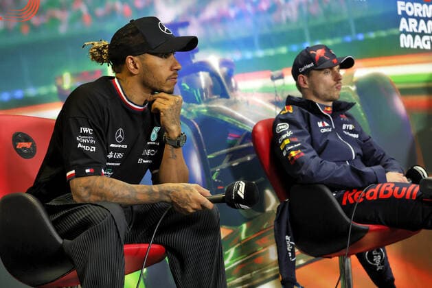 HAMILTON Lewis (gbr), Mercedes AMG F1 Team W13, portrait, post race press conference, PK, Pressekonferenz during the Formula 1 Aramco Magyar Nagydij 2022, Hungarian Grand Prix 2022, 12th round of the 2022 FIA Formula One World Championship, WM, Weltmeisterschaft from July 28 to 31, 2022 on the Hungaroring, in Mogyorod, Hungary - F1 - HUNGARIAN GRAND PRIX 2022 - RACE DPPI Panoramic  PressCon_2ED_JB_026