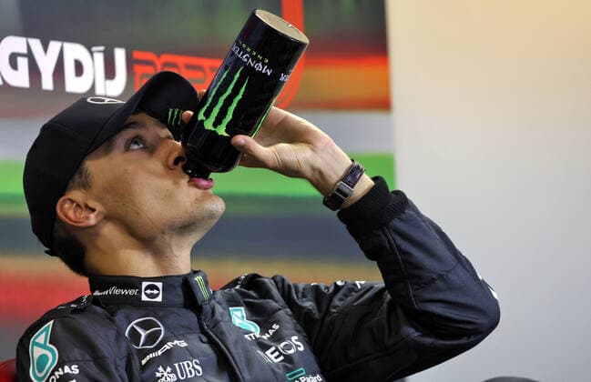 RUSSELL George (gbr), Mercedes AMG F1 Team W13, portrait, post race press conference, PK, Pressekonferenz during the Formula 1 Aramco Magyar Nagydij 2022, Hungarian Grand Prix 2022, 12th round of the 2022 FIA Formula One World Championship, WM, Weltmeisterschaft from July 28 to 31, 2022 on the Hungaroring, in Mogyorod, Hungary - F1 - HUNGARIAN GRAND PRIX 2022 - RACE DPPI Panoramic  PressCon_2ED_JB_027