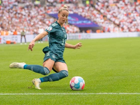 Giulia, Gwinn (15 Germany) in Aktion beim Finale der UEFA Frauen Europameisterschaft England - Deutschland am 31.07.2022. Wembley Wembley Stadium London England