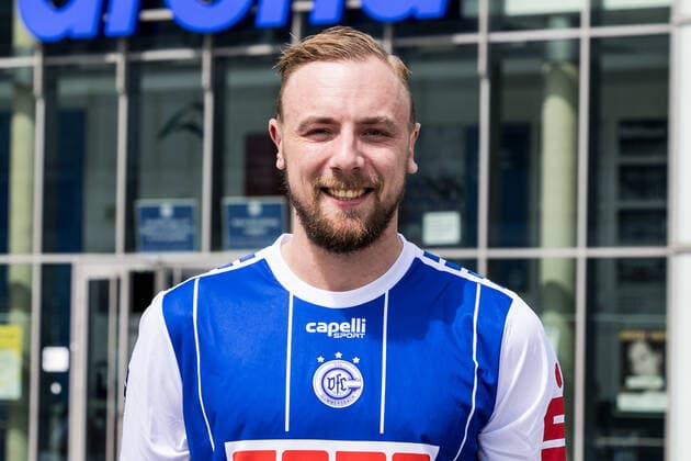 Liqui Moly Handball-Bundesliga: Pressekonferenz und Teampraesentation VfL Gummersbach; 02.08.2022 Lukas Blohme (VfL Gummersbach, 8) Liqui Moly Handball-Bundesliga: Pressekonferenz und Teampraesentation VfL Gummersbach; Gummersbach, Schwalbe arena; 02.08.2022 Copyright: xBEAUTIFULxSPORTS Wunderlx