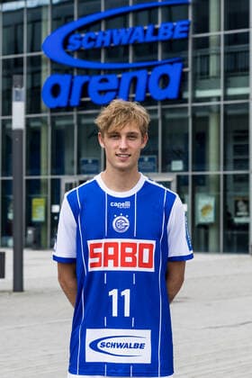 Liqui Moly Handball-Bundesliga: Pressekonferenz und Teampraesentation VfL Gummersbach; 02.08.2022 Mathias Haeseler (VfL Gummersbach, 11) Liqui Moly Handball-Bundesliga: Pressekonferenz und Teampraesentation VfL Gummersbach; Gummersbach, Schwalbe arena; 02.08.2022 Copyright: xBEAUTIFULxSPORTS Wunderlx