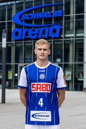 Liqui Moly Handball-Bundesliga: Pressekonferenz und Teampraesentation VfL Gummersbach; 02.08.2022 Ellidi Snaer Vidarsson (VfL Gummersbach, 4) Liqui Moly Handball-Bundesliga: Pressekonferenz und Teampraesentation VfL Gummersbach; Gummersbach, Schwalbe arena; 02.08.2022 Copyright: xBEAUTIFULxSPORTS Wunderlx