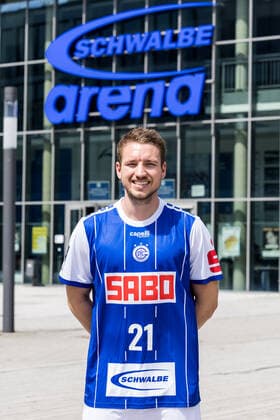 Liqui Moly Handball-Bundesliga: Pressekonferenz und Teampraesentation VfL Gummersbach; 02.08.2022 Dominik Mappes (VfL Gummersbach, 21) Liqui Moly Handball-Bundesliga: Pressekonferenz und Teampraesentation VfL Gummersbach; Gummersbach, Schwalbe arena; 02.08.2022 Copyright: xBEAUTIFULxSPORTS Wunderlx