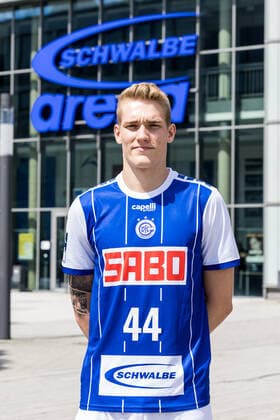 Liqui Moly Handball-Bundesliga: Pressekonferenz und Teampraesentation VfL Gummersbach; 02.08.2022 Tom Jansen (VfL Gummersbach, 44) Liqui Moly Handball-Bundesliga: Pressekonferenz und Teampraesentation VfL Gummersbach; Gummersbach, Schwalbe arena; 02.08.2022 Copyright: xBEAUTIFULxSPORTS Wunderlx
