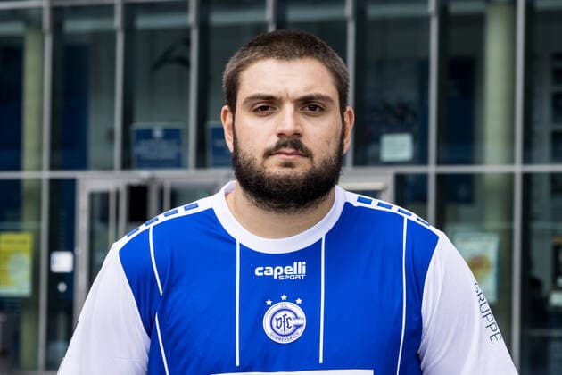 Liqui Moly Handball-Bundesliga: Pressekonferenz und Teampraesentation VfL Gummersbach; 02.08.2022 Jonas Stueber (VfL Gummersbach, 40) Liqui Moly Handball-Bundesliga: Pressekonferenz und Teampraesentation VfL Gummersbach; Gummersbach, Schwalbe arena; 02.08.2022 Copyright: xBEAUTIFULxSPORTS Wunderlx