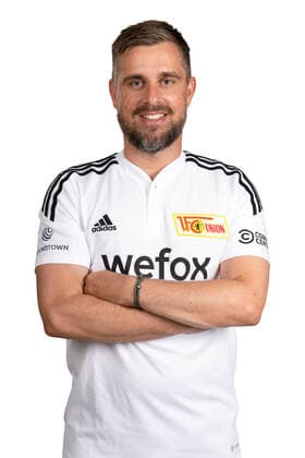 Co Trainer Sebastian Bönig; 1.FC Union Berlin FCU Fußball Fussball Bundesliga Herren DFL Porträttermin Saison 2022 2023 02.08.2022 Kader, Porträt, Vorstellung, Präsentation, Pressetermin, GER