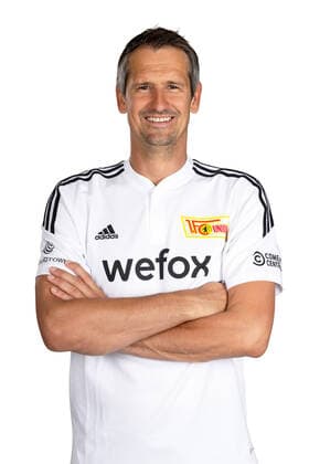 Torwarttrainer Michael Gspurning; 1.FC Union Berlin FCU Fußball Fussball Bundesliga Herren DFL Porträttermin Saison 2022 2023 02.08.2022 Kader, Porträt, Vorstellung, Präsentation, Pressetermin, GER