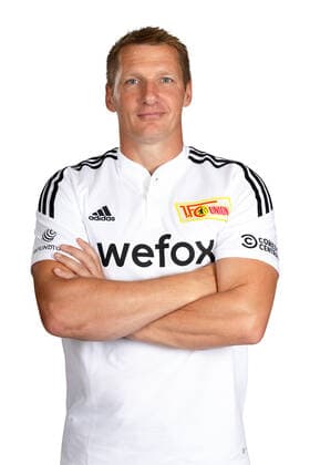 Athletiktrainer Martin Krüger; 1.FC Union Berlin FCU Fußball Fussball Bundesliga Herren DFL Porträttermin Saison 2022 2023 02.08.2022 Kader, Porträt, Vorstellung, Präsentation, Pressetermin, GER