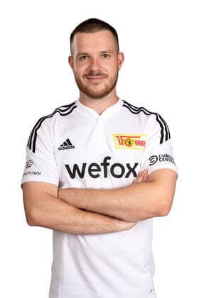 Physiotherapeut Robert Kemna; 1.FC Union Berlin FCU Fußball Fussball Bundesliga Herren DFL Porträttermin Saison 2022 2023 02.08.2022 Kader, Porträt, Vorstellung, Präsentation, Pressetermin, GER