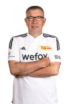 Trainer Urs Fischer; 1.FC Union Berlin FCU Fußball Fussball Bundesliga Herren DFL Porträttermin Saison 2022 2023 02.08.2022 Kader, Porträt, Vorstellung, Präsentation, Pressetermin, GER