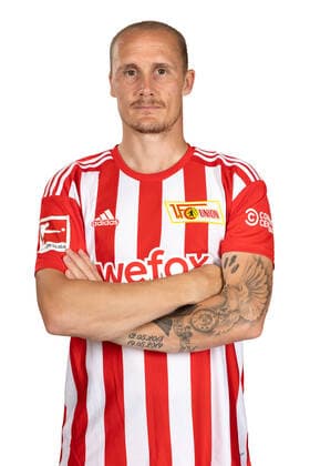 Sven Michel; 1.FC Union Berlin FCU Fußball Fussball Bundesliga Herren DFL Porträttermin Saison 2022 2023 02.08.2022 Kader, Porträt, Vorstellung, Präsentation, Pressetermin, GER