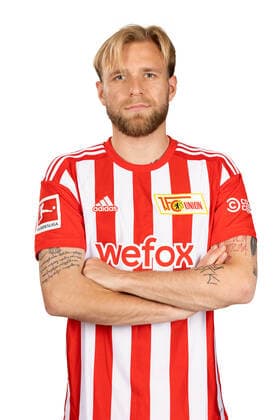 Tymoteusz Puchacz; 1.FC Union Berlin FCU Fußball Fussball Bundesliga Herren DFL Porträttermin Saison 2022 2023 02.08.2022 Kader, Porträt, Vorstellung, Präsentation, Pressetermin, GER