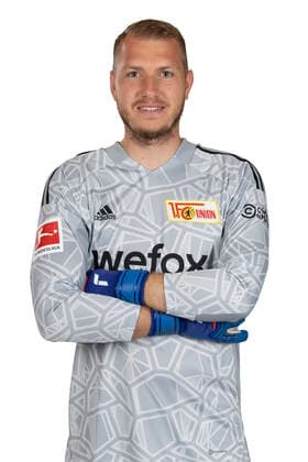 Torwart Jakob Busk; 1.FC Union Berlin FCU Fußball Fussball Bundesliga Herren DFL Porträttermin Saison 2022 2023 02.08.2022 Kader, Porträt, Vorstellung, Präsentation, Pressetermin, GER