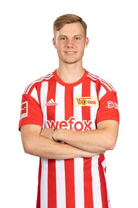Fabio Schneider; 1.FC Union Berlin FCU Fußball Fussball Bundesliga Herren DFL Porträttermin Saison 2022 2023 02.08.2022 Kader, Porträt, Vorstellung, Präsentation, Pressetermin, GER