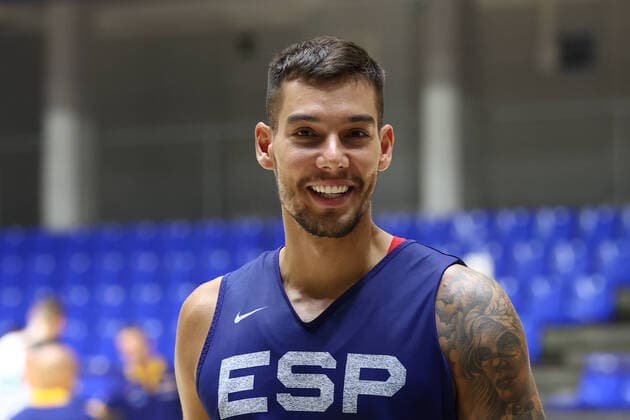August 3, 2022, MADRID, MADRID, SPAIN: Willy Hernangomez is seen during the training session of Spain Basketball Team celebrated at Movistar Academy Magarinos pavilion on August 03, 2022, in Madrid, Spain. MADRID SPAIN - ZUMAa181 20220803_zaa_a181_030 Copyright: xOscarxJ.xBarrosox