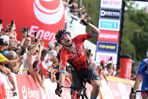 Sport Themen der Woche KW31 Sport Bilder des Tages 03-08-2022 Tour De Pologne; Tappa 05 Lancut - Rzeszow; 2022, Bahrain - Victorious; Bauhaus, Phil; Rzeszow; 
