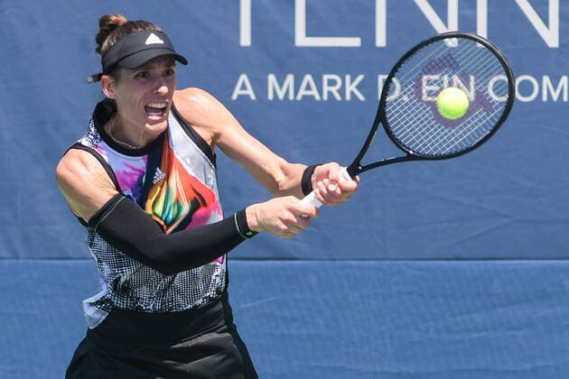 Sport Themen der Woche KW31 Sport Bilder des Tages August 3, 2022, Washington, D.C, U.S: ANDREA PETKOVIC hits a backhand during her match against Rebecca Marino at the Rock Creek Tennis Center. Washington U.S. - ZUMAg196 20220803_zap_g196_003 Copyright: xKylexGustafsonx