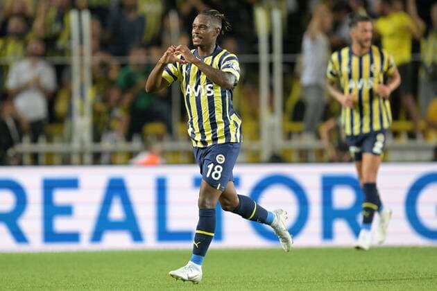 ISTANBUL - Lincoln Henrique of Fenerbahce SK celebrate he goal during the UEFA Europa League third qualifying round match between Fenerbahce SK and 1. FC Slovacko at Fenerbahce Sukru Saracoglu Stadium on August 4, 2022 in Istanbul, Turkey. ANP Dutch Height UEFA Europa League, Third Qualifying Round, First Leg 2022 2023 xVIxANPxSportx xGerritxvanxKeulenxIVx