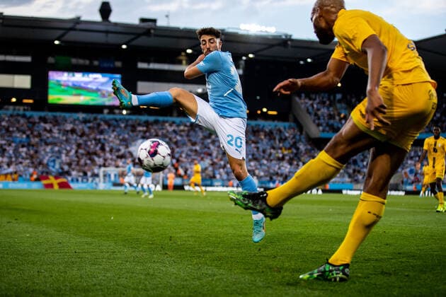 Fußball, EL-Quali, Malmö FF - F91 Dudelange 220804 Moustafa Zeidan of Malmö FF during the UEFA Europa League qualification match between Malmö FF and Diddeleng on August 4, 2022 in Malmö. Photo: Mathilda Ahlberg BILDBYRAN COP 240 MA0288 fotboll football soccer fotball uefa europa league kval qualifying round qualification malmö ff diddeleng bbeng dudelange Copyright: MATHILDAxAHLBERG BB220804BB346