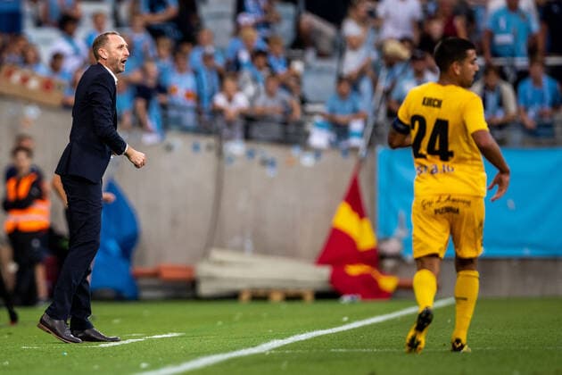 Fußball, EL-Quali, Malmö FF - F91 Dudelange 220804 Andreas Georgson, head coach and director of Malmö FF during the UEFA Europa League qualification match between Malmö FF and Diddeleng on August 4, 2022 in Malmö. Photo: Mathilda Ahlberg BILDBYRAN COP 240 MA0288 fotboll football soccer fotball uefa europa league kval qualifying round qualification malmö ff diddeleng bbeng dudelange Copyright: MATHILDAxAHLBERG BB220804BB374