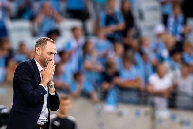 Fußball, EL-Quali, Malmö FF - F91 Dudelange 220804 Andreas Georgson, head coach and director of Malmö FF during the UEFA Europa League qualification match between Malmö FF and Diddeleng on August 4, 2022 in Malmö. Photo: Mathilda Ahlberg BILDBYRAN COP 240 MA0288 fotboll football soccer fotball uefa europa league kval qualifying round qualification malmö ff diddeleng bbeng dudelange Copyright: MATHILDAxAHLBERG BB220804BB375