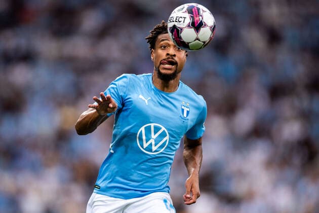 Fußball, EL-Quali, Malmö FF - F91 Dudelange 220804 Joseph Ceesay of Malmö FF during the UEFA Europa League qualification match between Malmö FF and Diddeleng on August 4, 2022 in Malmö. Photo: Mathilda Ahlberg BILDBYRAN COP 240 MA0288 fotboll football soccer fotball uefa europa league kval qualifying round qualification malmö ff diddeleng bbeng dudelange Copyright: MATHILDAxAHLBERG BB220804BB377