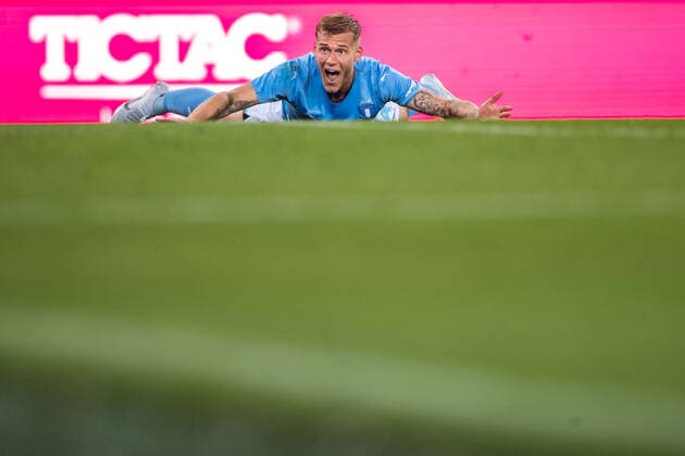 Sport Bilder des Tages 220804 Felix Beijmo of Malmö FF during the UEFA Europa League qualification match between Malmö FF and Diddeleng on August 4, 2022 in Malmö. Photo: Mathilda Ahlberg BILDBYRAN COP 240 MA0288 fotboll football soccer fotball uefa europa league kval qualifying round qualification malmö ff diddeleng bbeng dudelange Copyright: MATHILDAxAHLBERG BB220804BB702