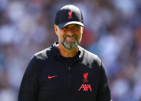 Sport Themen der Woche KW31 Fulham v Liverpool 06 August 2022, London - Premier League Football - Fulham v Liverpool - Jurgen Klopp, manager of Liverpool - Photo: Jacques Feeney Offside. London UK *** Fulham gegen Liverpool 06. August 2022, London Premier League Fußball Fulham gegen Liverpool Jürgen Klopp, Manager von Liverpool Foto Jacques Feeney Abseits London UK  Copyright: xJacquesxFeeneyx xOffsidexOffside