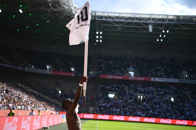 MOENCHENGLADBACH, GERMANY - AUGUST 6, 2022: Marcus Thuram. The football match of Bundesliga Borussia Mönchengladbach vs TSG 1899 Hoffenheim.  Copyright: xVITALIIxKLIUIEVx