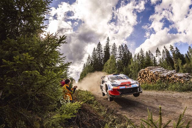 Bilder des Jahres 2022, Sport 08 August Sport Themen der Woche KW31 69 ROVANPERA Kalle (fin), HALTTUNEN Jonne (FIN), Toyota Gazoo Racing WRT, Toyota GR Yaris Rally 1, action during the Rally Finland 2022, 8th round of the 2022 WRC, Motorsport Rallye, WM World Rally Car Championship, from August 4 to 7, 2022 at Jyvaskyla, Finland - AUTO - WRC - RALLY FINLAND 2022 DPPI Panoramic  RPPA2022_08_FINLAND_521