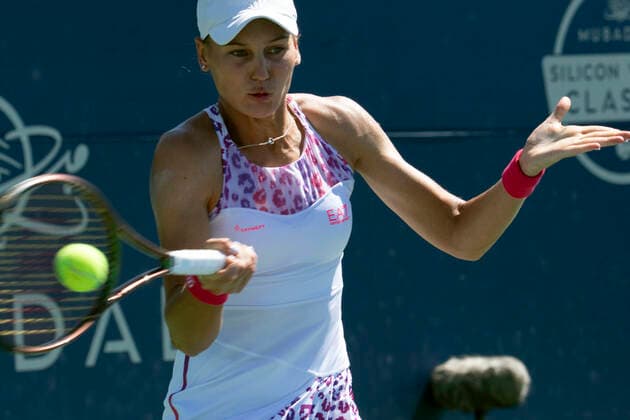 August 6, 2022, San Jose, California, USA: San Jose, California, U.S. - Veronika Kudermetova lost her semi-final match to Shelby Rogers Saturday at the Mubadala Silicon Valley Classic Saturday in San Jose. Kudermetova lost 6:4 6:4. San Jose USA - ZUMAw332 20220806_zap_w332_011 Copyright: xNealxWatersx