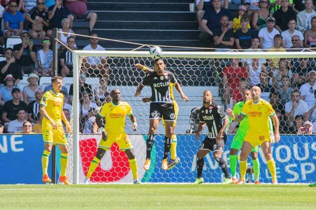 Cedric Hountondji (ANGERS SCO) FOOTBALL : Angers SCO vs FC Nantes - Ligue 1 - JournÃ e 1- 07 08 2022 BaptisteAutissier Panoramic 