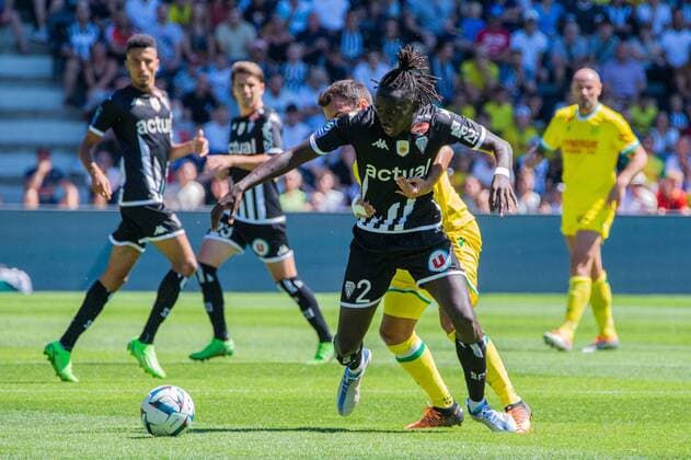 Batista Mendy (ANGERS SCO) FOOTBALL : Angers SCO vs FC Nantes - Ligue 1 - JournÃ e 1- 07 08 2022 BaptisteAutissier Panoramic 